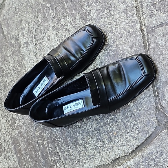 Georgia Armani leather loafer shoes Size 38 - Picture 10 of 11